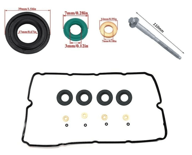 (New) Ford Transit MK7 2.2 2.4 Set Rocker Cover Gasket Injector Seal Washer O Ring